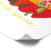 Poster Diététicien Mange un arc-en-ciel Fruit et Veg sant (Coin)