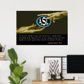 Poster Dieu A Donné ASL Aux Personnes Sourdes (36"x24") (Bureau à domicile)