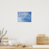 Poster Dieu aide à souhaiter une nouvelle année d'affiche (Cuisine)