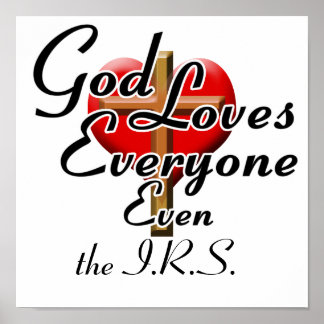 Poster Dieu aime l'IRS !