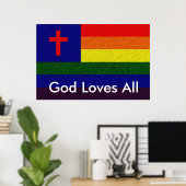 Poster Dieu aime tout (Bureau à domicile)