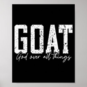 Poster Dieu au-dessus de toutes choses Jésus Chèvre Cool