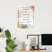 Poster Dieu Avec Vous Toujours Jamais Seul Inspirant (Bureau à domicile)