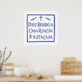 Poster Dieu bénisse chaque coin (Cuisine)