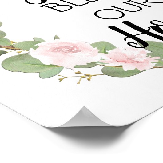 Poster Dieu bénisse notre maison (Coin)