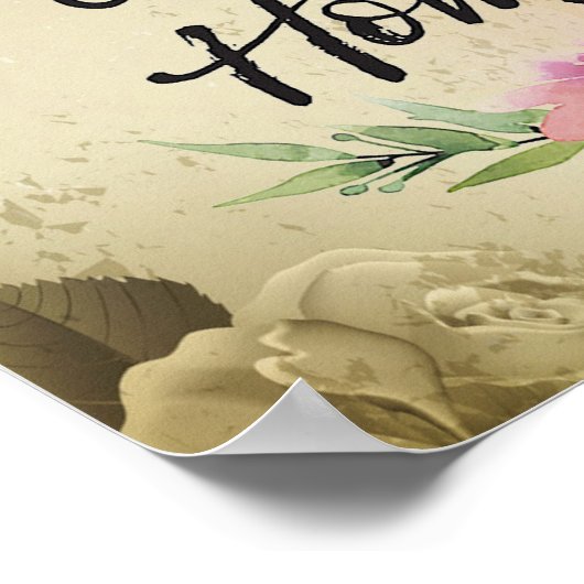 Poster Dieu bénisse notre maison (Coin)