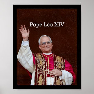 Poster Dieu bénit le pape Leo Xiv