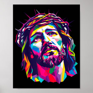 Poster Dieu chrétien Christus Religieux Croire Bénie F