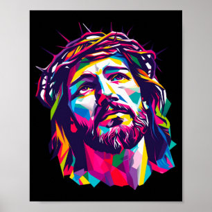 Poster Dieu chrétien Christus Religieux Croire Bénis F