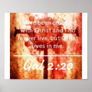 Poster Dieu Cite : Gal 2:20 — "Christ vit en moi"