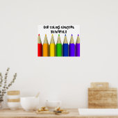 Poster DIEU COLORE TOUT LE MONDE BEAU! !... Poste religie (Cuisine)