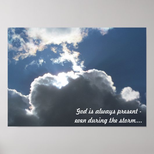 Poster Dieu dans la tempête (Devant)