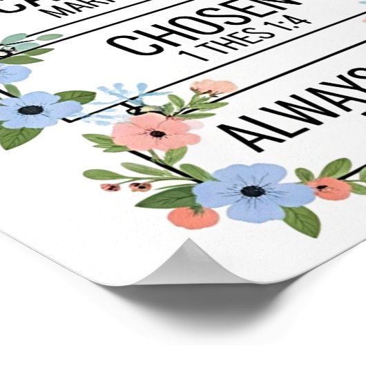 Poster Dieu dit que je suis, 2026 Calendrier de l'année c (Coin)