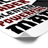 Poster Dieu dit que je suis le roi noir Melanin homme Bru (Coin)