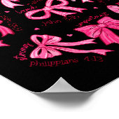 Poster Dieu dit que je suis une fille chrétienne adolesce (Coin)