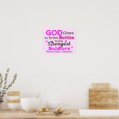 Poster DIEU donne les batailles les plus dures (Cuisine)