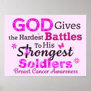 Poster DIEU donne les batailles les plus dures