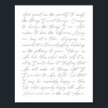 Poster Dieu donne-moi la Sérénité ... La prière de séréni<br><div class="desc">Dieu donne-moi la Sérénité ...  Script de prière de sérénité</div>