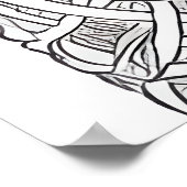 Poster Dieu du Dragon auto-colorant (Coin)