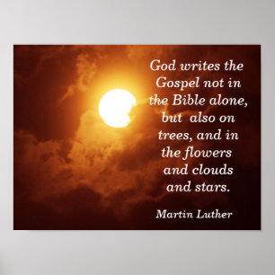 Poster Dieu écrit l'Évangile - Art Print
