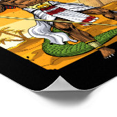 Poster Dieu égyptien antique Sobek (Coin)