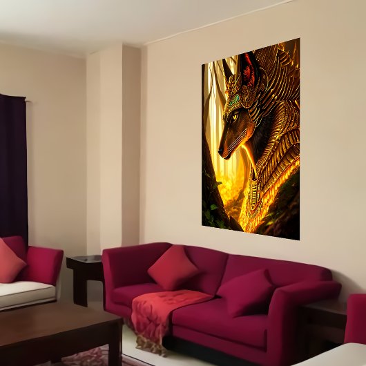 Poster Dieu égyptien Anubis | Art AI
