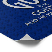 Poster DIEU EST AU CONTRÔLE D'Inspiration chrétienne (Coin)