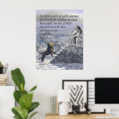Poster Dieu est avec toi (Bureau à domicile)