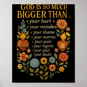 Poster Dieu Est Beaucoup Plus Grand Que Votre Doute Foi C