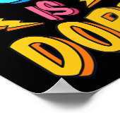 Poster Dieu est Dope drôle foi chrétienne foi religieuse (Coin)