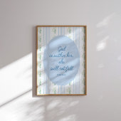 Poster Dieu est en elle, elle ne tombera pas dans l'art d