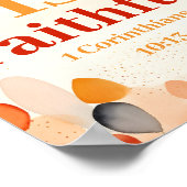 Poster Dieu est fidèle Boho Christian Wall Art imprimé (Coin)