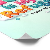 Poster Dieu est mon refuge (Coin)