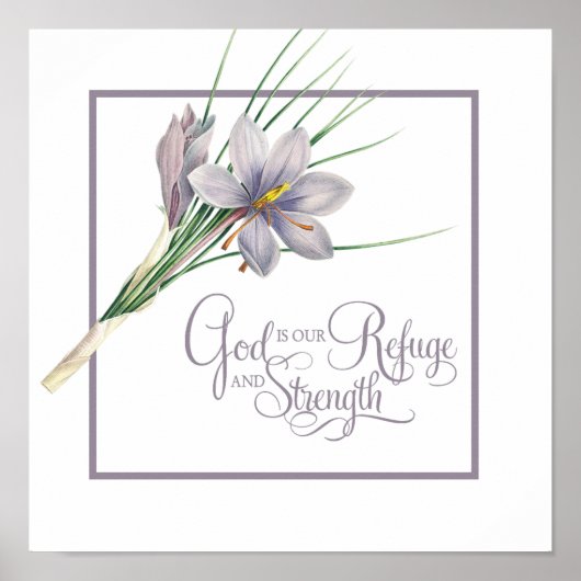 Poster Dieu est notre Refuge et notre force (Devant)