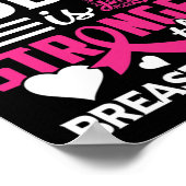 Poster Dieu est plus fort que la sensibilisation au cance (Coin)