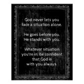 Poster Dieu est toujours avec vous jamais seul (Devant)