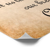 Poster Dieu est une grande prière de repas (Coin)