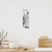 Poster Dieu est une grande prière de table (Cuisine)