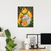 Poster Dieu et déesse Beltane Fire (Bureau à domicile)