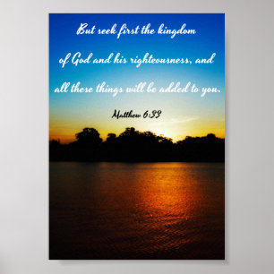 Poster Dieu et sa justice - Bible