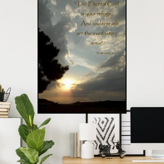 Poster Dieu éternel (Bureau à domicile)