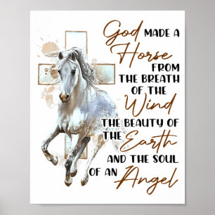 Poster Dieu fit un cheval à partir du souffle du vent La 
