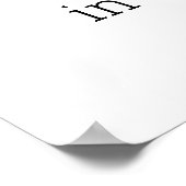 Poster DIEU GAGNE Dans Le Texte Inspirationnel Blanc (Coin)