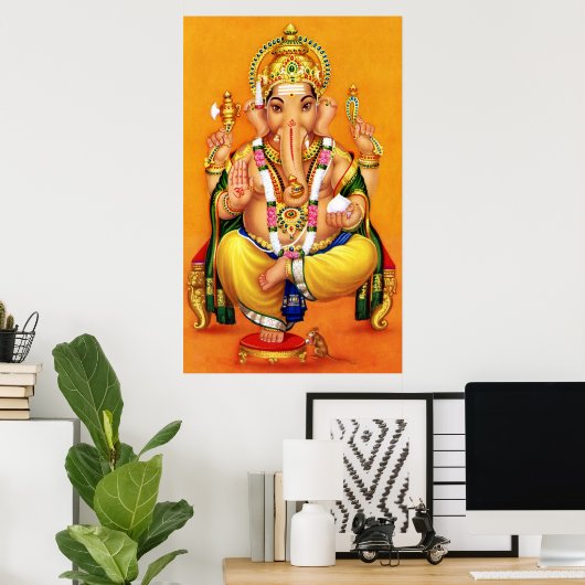 Poster Dieu Ganesha (Bureau à domicile)