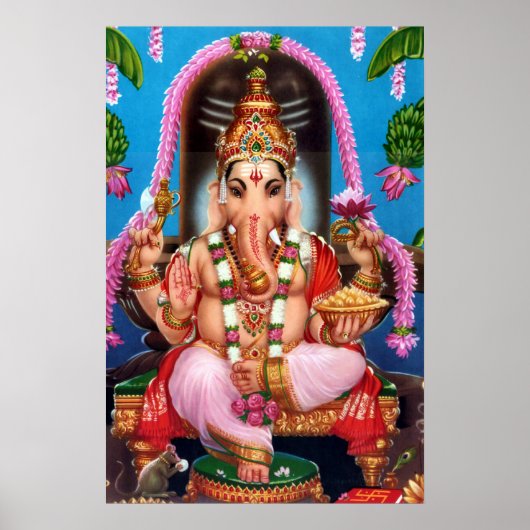 Poster Dieu Ganesha (Devant)