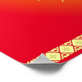 Poster Dieu Ganesha avec rayons du soleil (Coin)