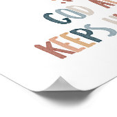 Poster Dieu garde toujours ses promesses imprimées (Coin)