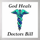 Poster Dieu guérit, les médecins Bill (Devant)