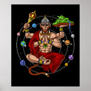 Poster Dieu hindou de Hanuman