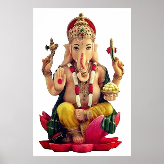 Poster Dieu hindou Ganesh (Devant)